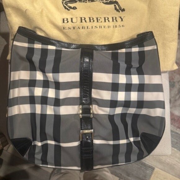Burberry Nova Check Nylon Shoulder Bag